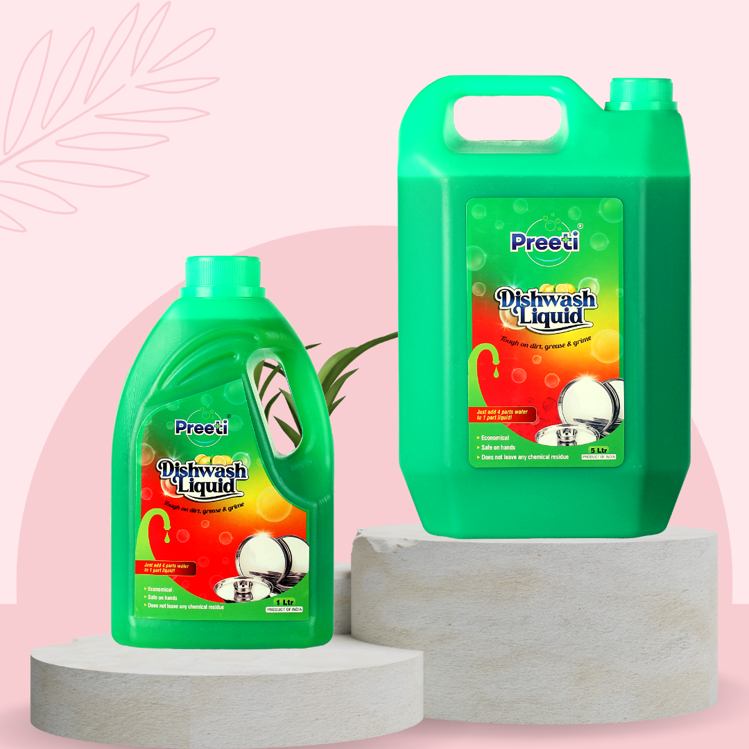 Preeti Dishwash Liquid - 1 ltr &amp; 5 Ltr